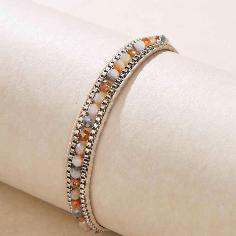Elegant Multi-Color Beaded Bracelet Androgynous